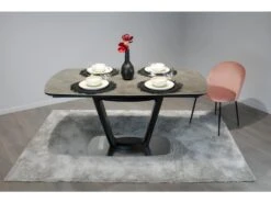 Table De Repas Extensible En Céramique Grise 160 à 200 Cm - CERA -Mobilia Boutique table a manger 10233589