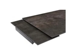 Table Extensible 160/240 Cm Céramique Gris Vieilli Pied Luge - MAINE 02 -Mobilia Boutique table a manger 10233607