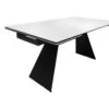Table De Repas Extensible 160/240 Cm En Céramique Blanc - OPALE -Mobilia Boutique table a manger 10233701