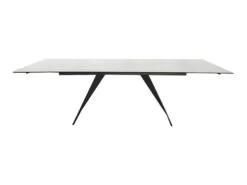Table De Repas Extensible 160/240 Cm En Céramique Blanc - OPALE -Mobilia Boutique table a manger 10233705