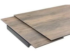 Table Extensible 160/240 Cm Céramique Effet Bois Pieds Droits - TEXAS 09 -Mobilia Boutique table a manger 10233725