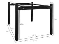 Table Extensible 160/240 Cm Céramique Effet Bois Pieds Droits - TEXAS 09 -Mobilia Boutique table a manger 10233729