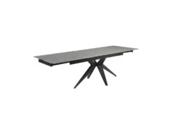 Table Extensible 160/240 Cm Céramique Gris Marbré Pied étoile - ARIZONA 06 -Mobilia Boutique table a manger 10233733
