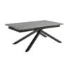 Table Extensible 160/240 Cm Céramique Gris Marbré Pied Torsadé - ARIZONA 05 -Mobilia Boutique table a manger 10233801