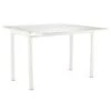 Table Extensible En Largeur 55/110 Plateau Verre Blanc - AGATE -Mobilia Boutique table a manger 10233811