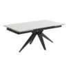 Table Extensible 160/240 Cm Céramique Blanc Pied étoile - OREGON 06 -Mobilia Boutique table a manger 10233911