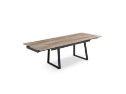 Table Extensible 160/240 Cm Céramique Effet Bois Pieds Luge - TEXAS 02 -Mobilia Boutique table a manger 10234151