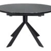 Table Ronde Extensible 120/160 Cm Céramique Gris Anthracite - HARDY 2 Table Ronde Extensible 120/160 Cm Céramique Gris Anthracite - HARDY -Mobilia Boutique table a manger 10346559