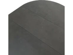 Table Ronde Extensible 120/160 Cm Céramique Gris Anthracite - HARDY -Mobilia Boutique table a manger 10346563