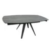 Table Extensible Ovale 120/180 Cm Céramique Gris Anthracite - ADELPHIA -Mobilia Boutique table a manger 10346609