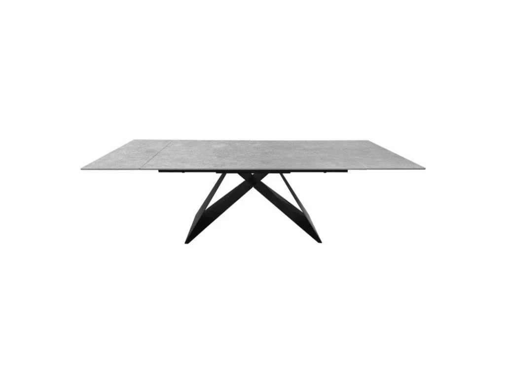 Table Extensible 160/240 Cm En Céramique Gris Clair Effet Béton - LIMA 5 Table Extensible 160/240 Cm En Céramique Gris Clair Effet Béton - LIMA – Image 3