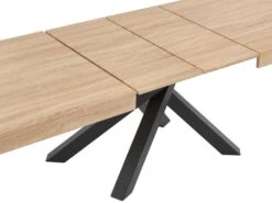 Table à Manger Extensible 6 à 10 Couverts En MDF Et Métal - Naturel Et Noir - CATONAV 27 Table à Manger Extensible 6 à 10 Couverts En MDF Et Métal - Naturel Et Noir - CATONAV -Mobilia Boutique table a manger 10736149