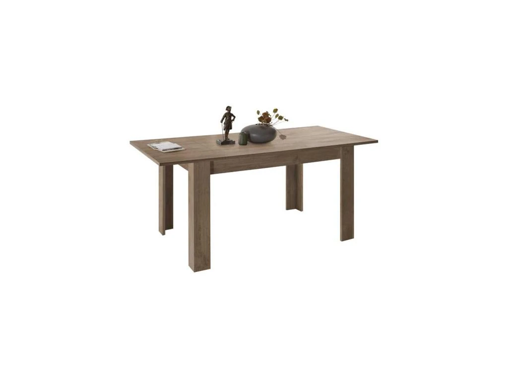 Table De Repas à Allonge Chêne Noisette - BOLZANO 4 Table De Repas à Allonge Chêne Noisette - BOLZANO – Image 2