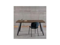 Table De Repas Bois/Métal - BILBAO -Mobilia Boutique table a manger 11138751