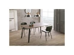 Table De Repas Bois/Métal - BILBAO -Mobilia Boutique table a manger 11138753