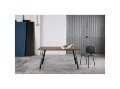 Table De Repas Bois/Métal - BILBAO -Mobilia Boutique table a manger 11138755