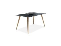 Mobilia Boutique 43 Table De Repas Plateau Imitation Pierre - PIERRA
