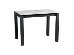 Table De Repas Carrée Acier/Verre - JOMP