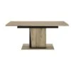 Table Rectangulaire Extensible Chêne/Noir - LIGNAC -Mobilia Boutique table a manger 11140233