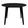 GRAM - Table Repas Ronde 105cm Noire Piètement Hévéa 1 GRAM - Table Repas Ronde 105cm Noire Piètement Hévéa -Mobilia Boutique table a manger 11154647