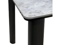 Table De Repas 175 Cm En Céramique Gris Marbré Et Pieds Métal - TULYNE -Mobilia Boutique table a manger 11158263