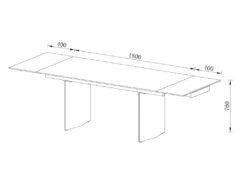 Table à Manger Extensible 6 à 10 Couverts En Céramique Et Métal - Effet Marbre Noir - MISENO De Pascal MORABITO 25 Table à Manger Extensible 6 à 10 Couverts En Céramique Et Métal - Effet Marbre Noir - MISENO De Pascal MORABITO -Mobilia Boutique table a manger 11166849