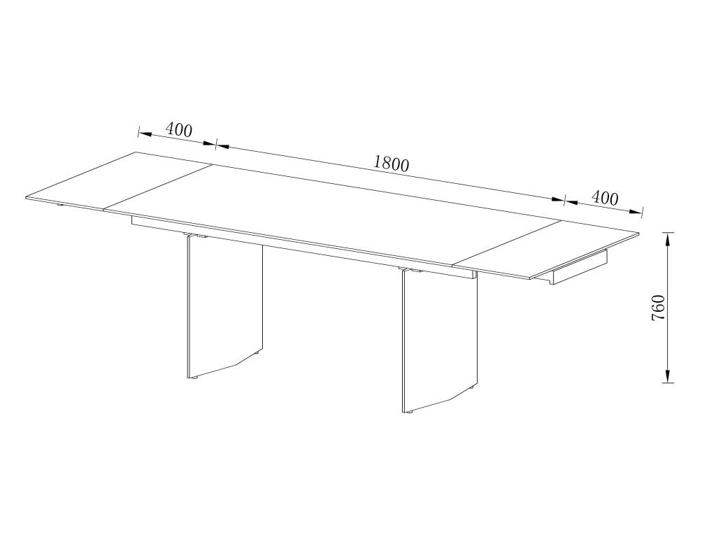 Table à Manger Extensible 6 à 10 Couverts En Céramique Et Métal - Effet Marbre Noir - MISENO De Pascal MORABITO 14 Table à Manger Extensible 6 à 10 Couverts En Céramique Et Métal - Effet Marbre Noir - MISENO De Pascal MORABITO – Image 12