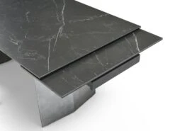 Table à Manger Extensible 6 à 10 Couverts En Céramique Et Métal - Effet Marbre Noir - MISENO De Pascal MORABITO 23 Table à Manger Extensible 6 à 10 Couverts En Céramique Et Métal - Effet Marbre Noir - MISENO De Pascal MORABITO -Mobilia Boutique table a manger 11166863