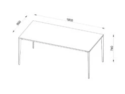 Table à Manger 6 Couverts En Céramique Et Métal - Effet Marbre Gris - DUSIANE De Pascal MORABITO -Mobilia Boutique table a manger 11167117