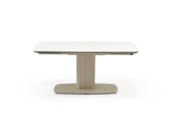 Table à Manger Extensible 6 à 10 Couverts En Céramique Et Métal - Effet Marbre Blanc Et Taupe - CARIOULA De Pascal MORABITO 19 Table à Manger Extensible 6 à 10 Couverts En Céramique Et Métal - Effet Marbre Blanc Et Taupe - CARIOULA De Pascal MORABITO -Mobilia Boutique table a manger 11199389