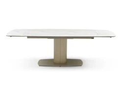 Table à Manger Extensible 6 à 10 Couverts En Céramique Et Métal - Effet Marbre Blanc Et Taupe - CARIOULA De Pascal MORABITO 18 Table à Manger Extensible 6 à 10 Couverts En Céramique Et Métal - Effet Marbre Blanc Et Taupe - CARIOULA De Pascal MORABITO -Mobilia Boutique table a manger 11199391