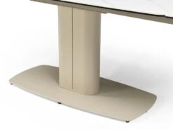 Table à Manger Extensible 6 à 10 Couverts En Céramique Et Métal - Effet Marbre Blanc Et Taupe - CARIOULA De Pascal MORABITO 23 Table à Manger Extensible 6 à 10 Couverts En Céramique Et Métal - Effet Marbre Blanc Et Taupe - CARIOULA De Pascal MORABITO -Mobilia Boutique table a manger 11199399