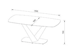 Table à Manger 6 Couverts En Céramique Et Métal - Effet Marbre Blanc Et Doré - PORELIMA De PASCAL MORABITO -Mobilia Boutique table a manger 11199857