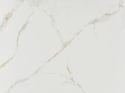 Table à Manger 6 Couverts En Céramique Et Métal - Effet Marbre Blanc Et Doré - PORELIMA De PASCAL MORABITO -Mobilia Boutique table a manger 11199865