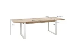 Table De Repas Extensible 180/240 Cm Finition Chêne Texturé - VERONICA 11 Table De Repas Extensible 180/240 Cm Finition Chêne Texturé - VERONICA -Mobilia Boutique table a manger 11222085