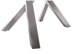 Table à Manger 6 Couverts En MDF Et Acier - Blanc Laqué - YOURILU -Mobilia Boutique table a manger 11237827