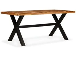 Table De Salon Salle à Manger Design Bois D'acacia Et Manguier 180 Cm 0902309 -Mobilia Boutique table a manger 11571829