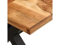 Table De Salon Salle à Manger Design Bois D'acacia Et Manguier 180 Cm 0902309 -Mobilia Boutique table a manger 11571833