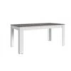 Table à Manger 180cm Blanc Et Gris Béton Gent - Gris Clair 1 Table à Manger 180cm Blanc Et Gris Béton Gent - Gris Clair -Mobilia Boutique table a manger 12305281