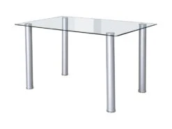 Table à Manger Cassa 140X80Cm Aluminium - Venprodin