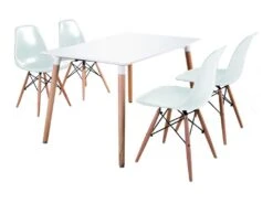 Table à Manger Tower 120X80Cm Blanc - Venprodin -Mobilia Boutique table a manger 12356541