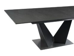Table à Manger Extensible 6 à 8 Couverts En Céramique Et Métal - Gris Anthracite Et Noir - OLETIA De Pascal MORABITO 24 Table à Manger Extensible 6 à 8 Couverts En Céramique Et Métal - Gris Anthracite Et Noir - OLETIA De Pascal MORABITO -Mobilia Boutique table a manger 12509997