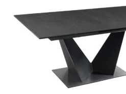 Table à Manger Extensible 6 à 8 Couverts En Céramique Et Métal - Gris Anthracite Et Noir - OLETIA De Pascal MORABITO 22 Table à Manger Extensible 6 à 8 Couverts En Céramique Et Métal - Gris Anthracite Et Noir - OLETIA De Pascal MORABITO -Mobilia Boutique table a manger 12509999
