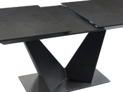 Table à Manger Extensible 6 à 8 Couverts En Céramique Et Métal - Gris Anthracite Et Noir - OLETIA De Pascal MORABITO 23 Table à Manger Extensible 6 à 8 Couverts En Céramique Et Métal - Gris Anthracite Et Noir - OLETIA De Pascal MORABITO -Mobilia Boutique table a manger 12510013
