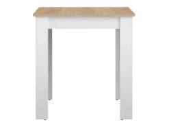 Table à Manger NICE - Blanc Et Chêne Naturel - SYMBIOSIS -Mobilia Boutique table a manger 12512413