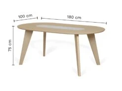 Table à Manger En Marbre LAGO - Chêne Et Marbre Blanc - TEMAHOME -Mobilia Boutique table a manger 12512545