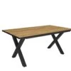 Table à Manger, 8 Personnes, 170, Robust, Structure Stable, Pieds Solides, Chêne Et Noir -Mobilia Boutique table a manger 12578823