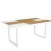 Table à Manger, 8 Personnes, 170, Robust, Structure Stable, Pieds Solides, Chêne Et Blanc -Mobilia Boutique table a manger 12578863