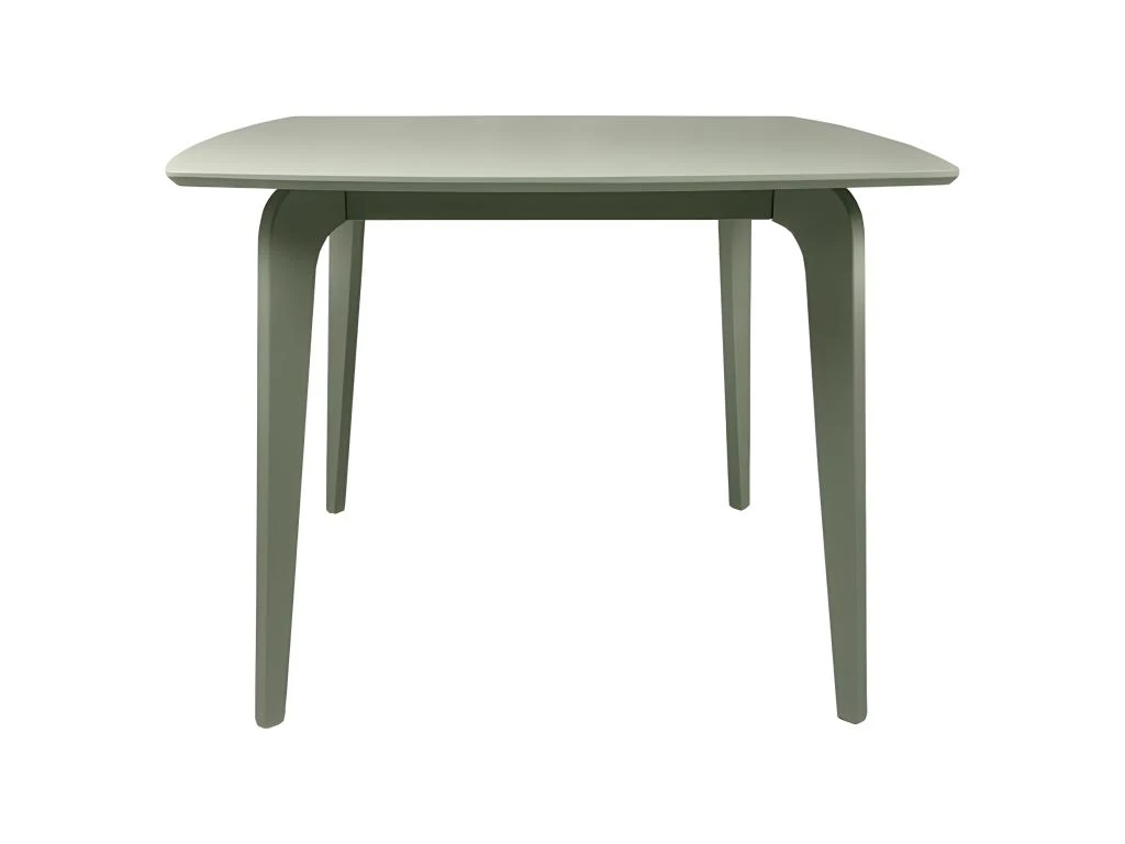 Table De Repas Carrée Verte Piètement Hévéa Massif - WOLI 3286 4 Table De Repas Carrée Verte Piètement Hévéa Massif - WOLI 3286 – Image 2