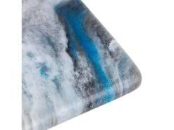 MALOI - Table D'Appoint Carrée Plateau Blanc Effet Aquarelle -Mobilia Boutique table a manger 12694419